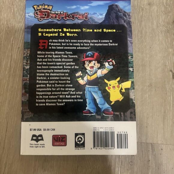 Pokémon The Rise of Darkrai Manga VIZ Kids Ash Dialga Palkia Darkrai Movie 10 - Picture 8 of 11